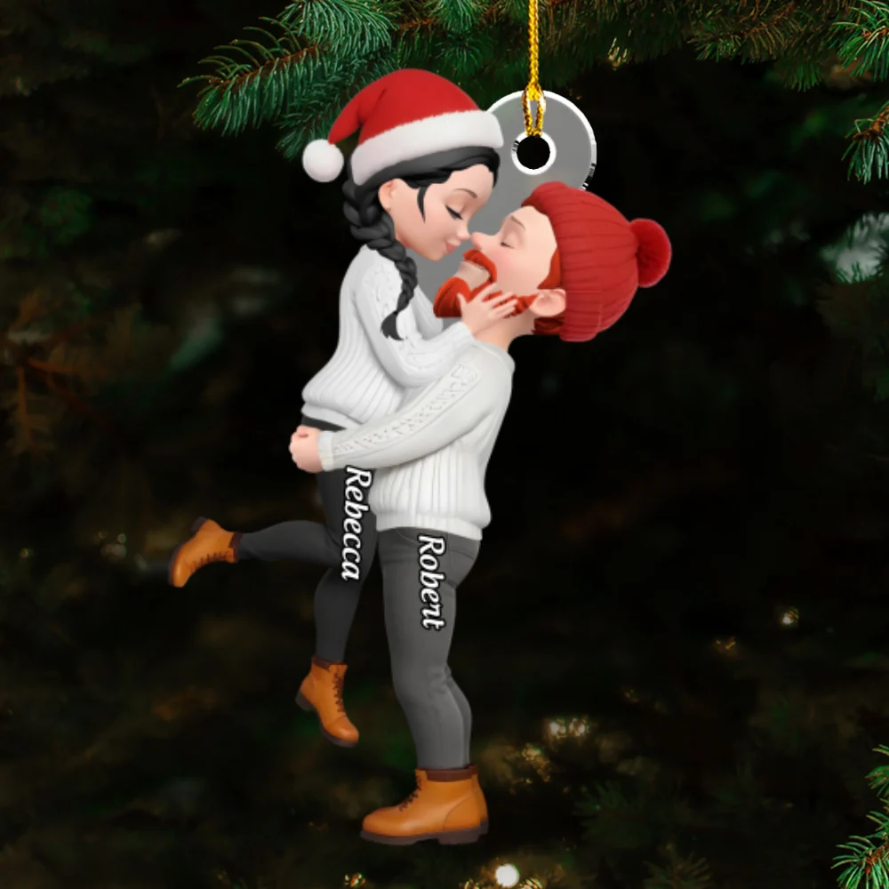 Christmas With My Dear - Personalized Custom Acrylic Ornament - Image 6