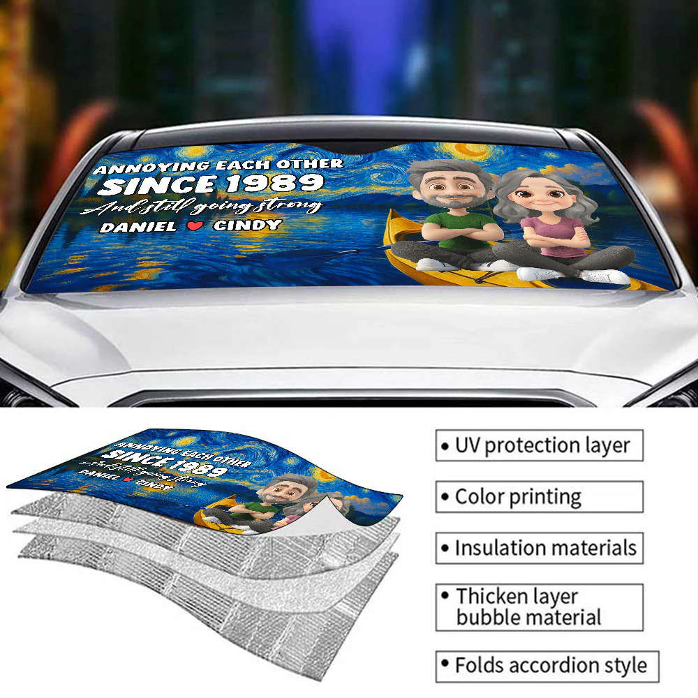 Classic Art - Personalized Custom Car Sunshade - Image 5