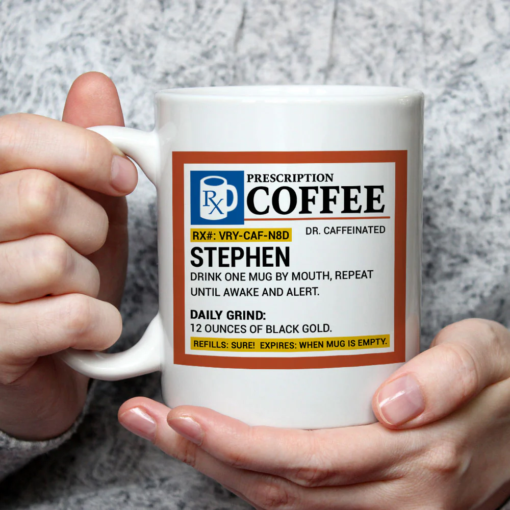 Coffee Prescription - Personalized Custom Coffee Mug - Image 3