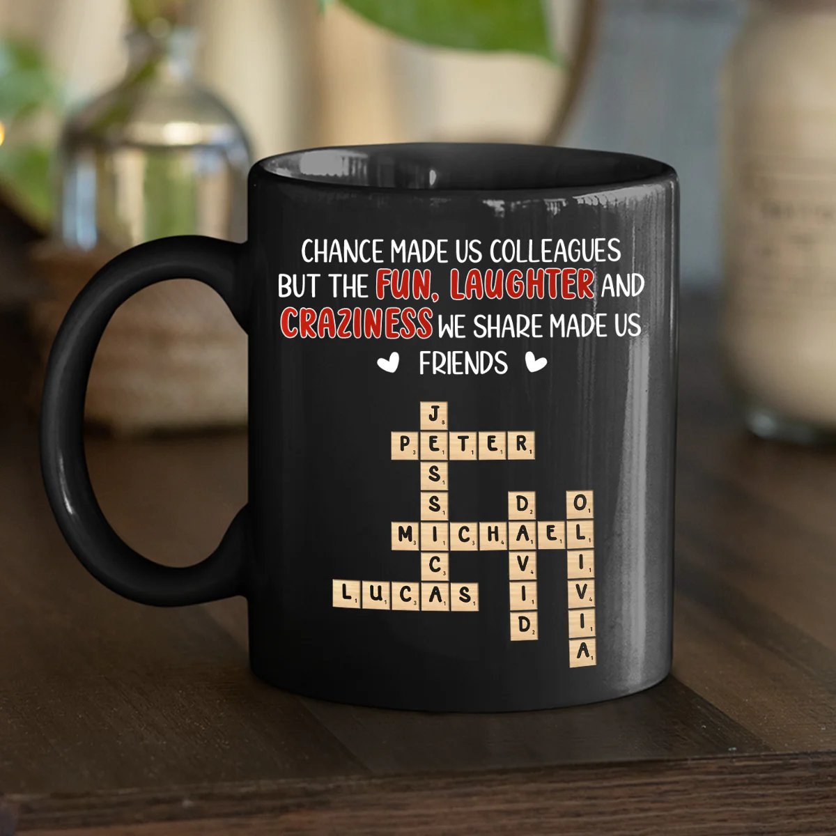 Colleagues By Chance - Personalized Custom Coffee Mug - Image 4