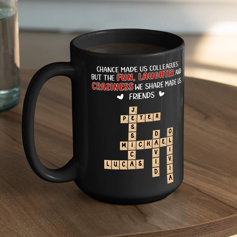 Colleagues By Chance - Personalized Custom Coffee Mug - Image 5