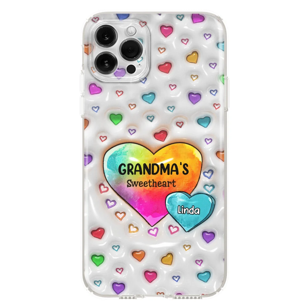 Colorful Sweethearts Grandma - Personalized Custom 3D Inflated Effect Phone Case - Image 13