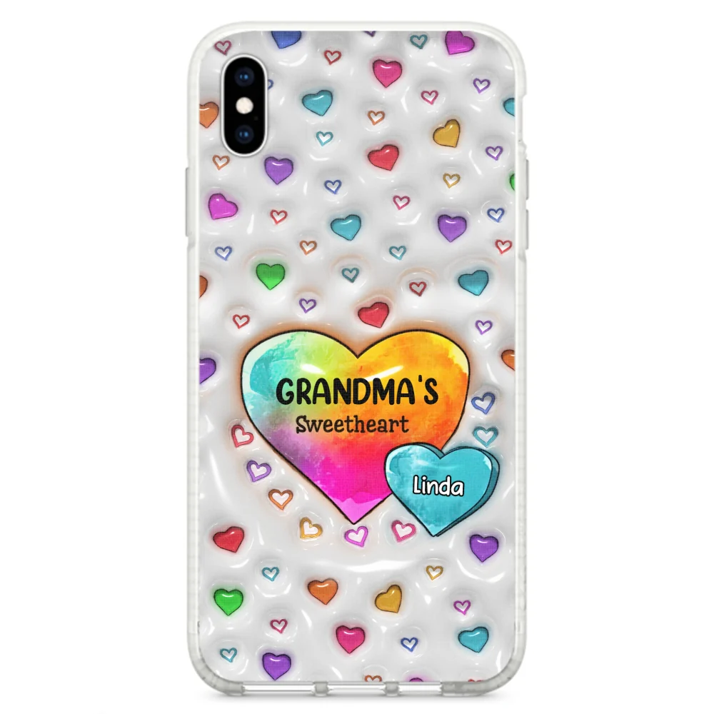 Colorful Sweethearts Grandma - Personalized Custom 3D Inflated Effect Phone Case - Image 24