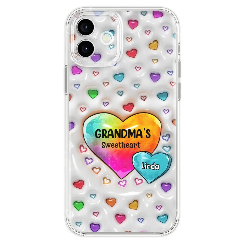 Colorful Sweethearts Grandma - Personalized Custom 3D Inflated Effect Phone Case - Image 28