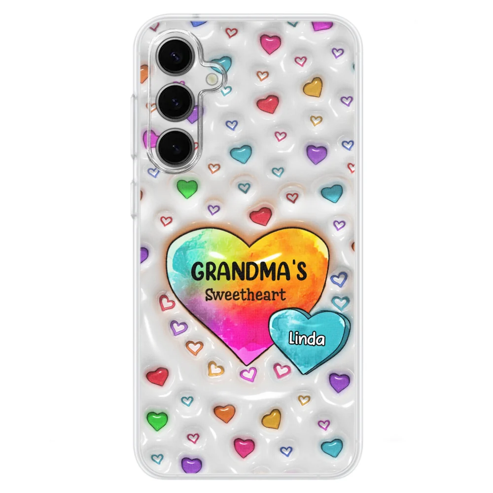 Colorful Sweethearts Grandma - Personalized Custom 3D Inflated Effect Phone Case - Image 34