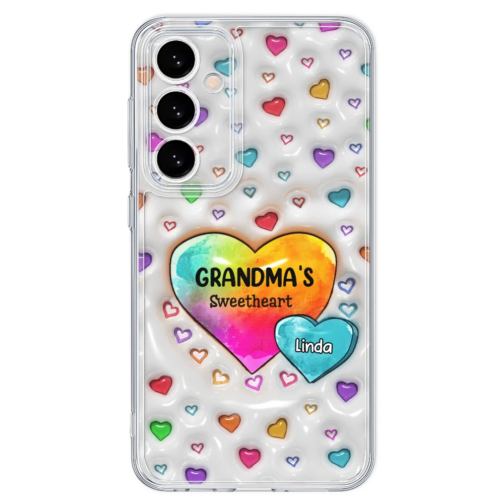 Colorful Sweethearts Grandma - Personalized Custom 3D Inflated Effect Phone Case - Image 35