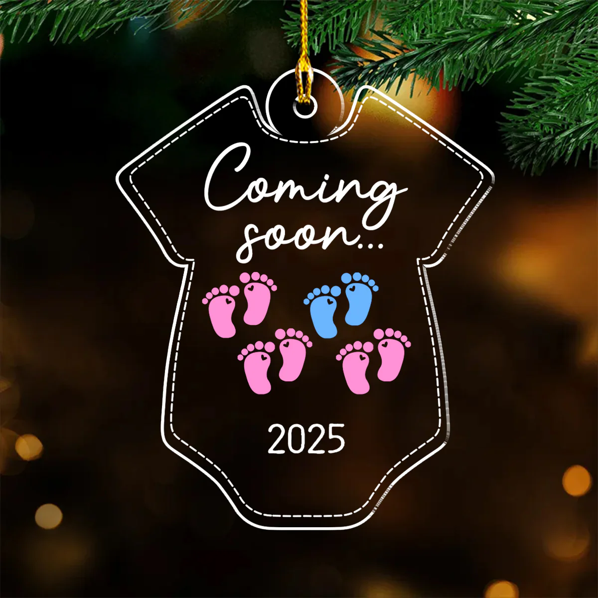 Coming Soon - Personalized Custom Acrylic Ornament - Image 5