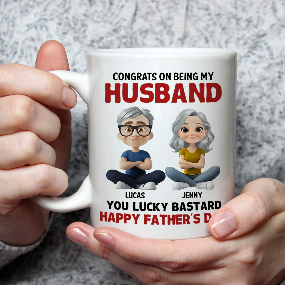 Congrats My Bastard - Personalized Custom Coffee Mug - Image 3