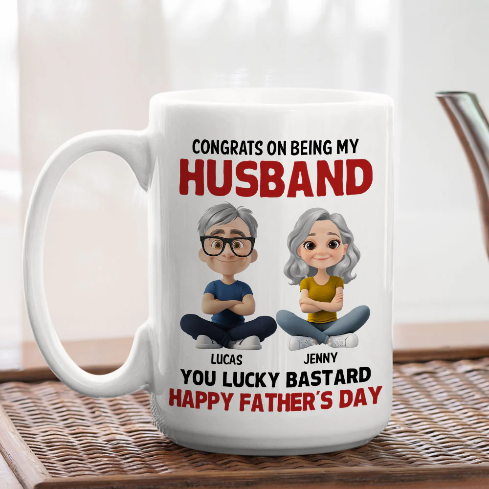 Congrats My Bastard - Personalized Custom Coffee Mug - Image 4