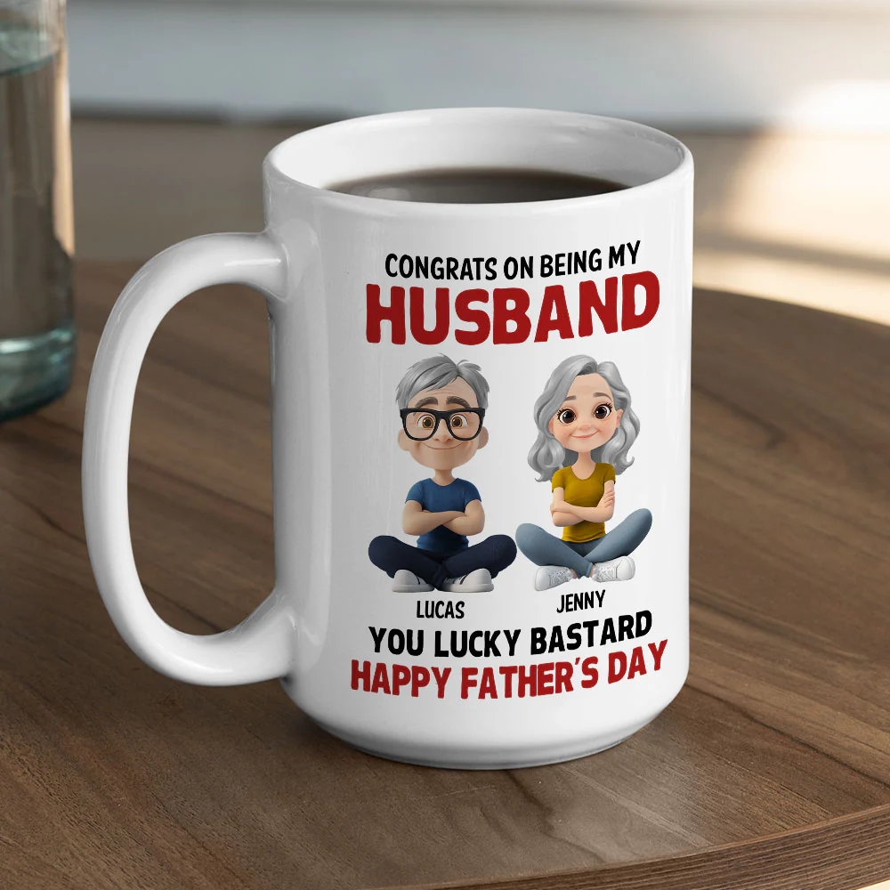 Congrats My Bastard - Personalized Custom Coffee Mug - Image 5