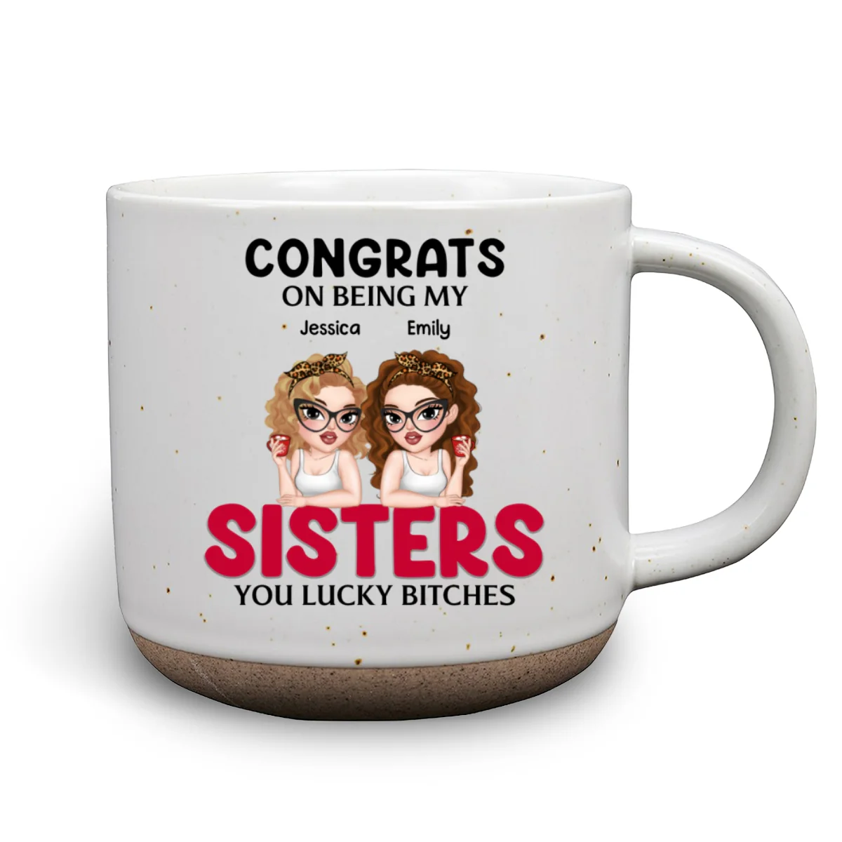 Congrats On Being My Bestie 2024 - Personalized Custom Pottery Mug - Image 8