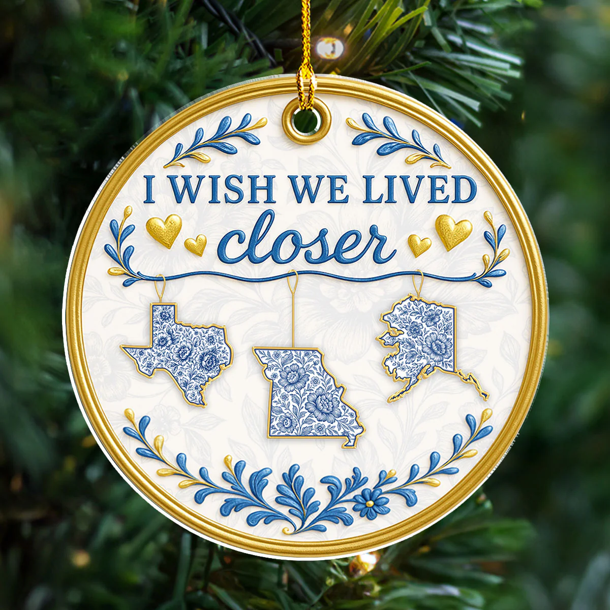 Congrats On Being My Besties - Personalized Custom Acrylic Ornament - Image 2