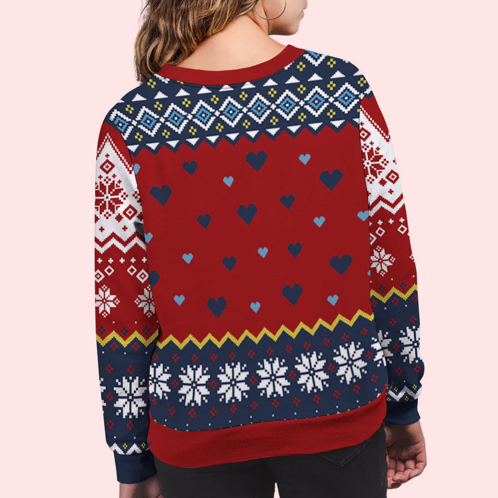 Congrats On Being My Besties - Personalized Custom All-Over-Print Sweatshirt - Image 4