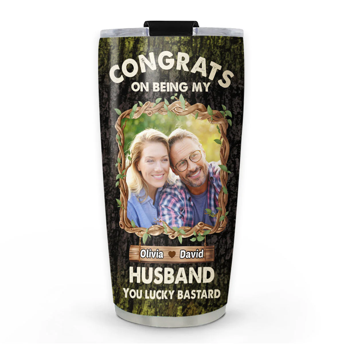 Congrats On Being My Husband - Personalized Custom Tumbler