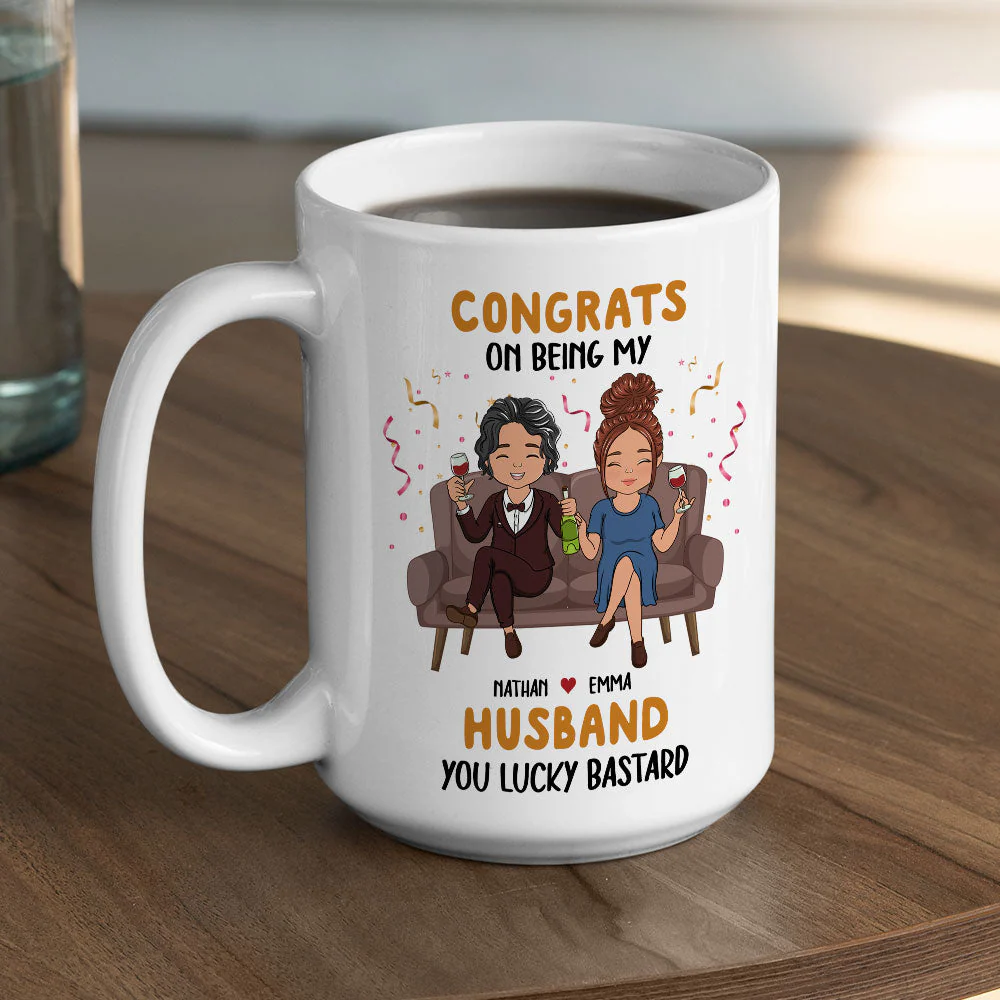 Congrats On Being My - Personalized Custom Coffee Mug - Image 4