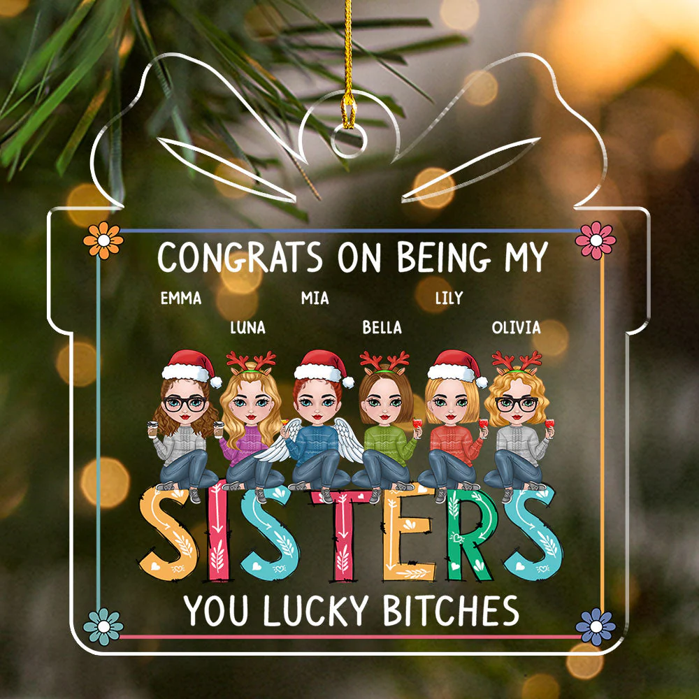 Congrats On - Personalized Custom Acrylic Ornament - Image 3