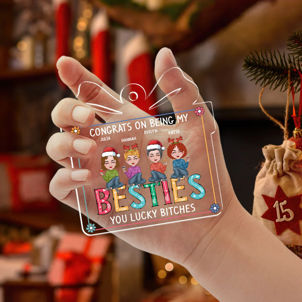Congrats On - Personalized Custom Acrylic Ornament - Image 4