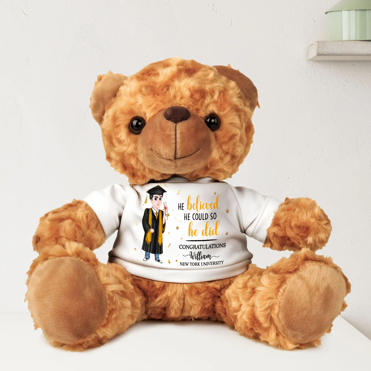 Congratulations On Your Graduation - Personalized Custom Cuddle Bear - Image 5
