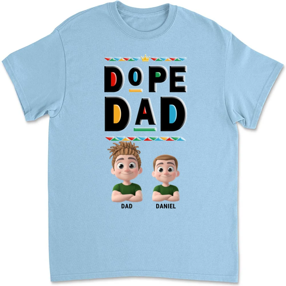 Cool Black Dad - Personalized Custom Shirt - Image 8