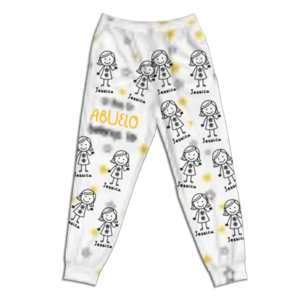 Cooler Than All Other Grandpa - Personalized Custom Pajama Pants - Image 5