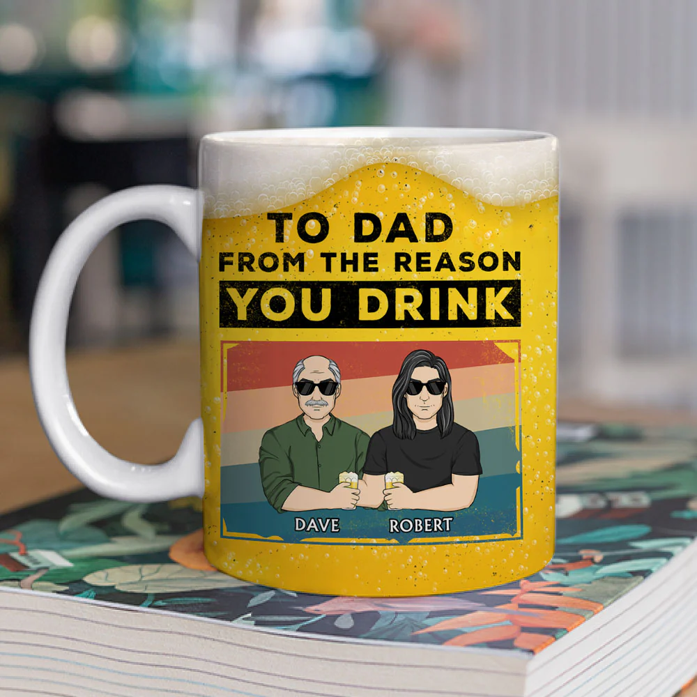 Reason You Drink - Personalized Custom Coffee Mug - Image 2