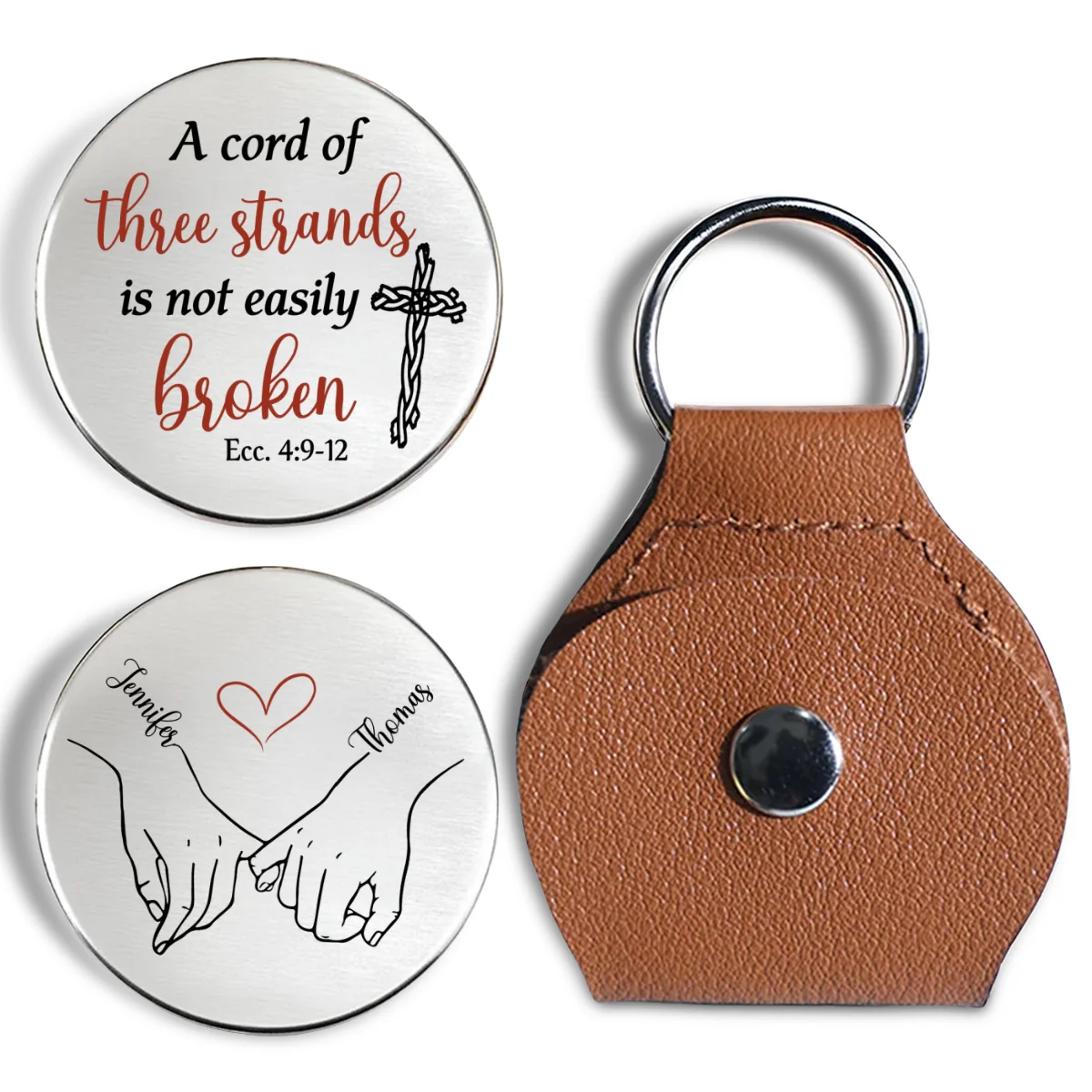 Cord Of Three Strands - Personalized Custom Pocket Hug - Image 7