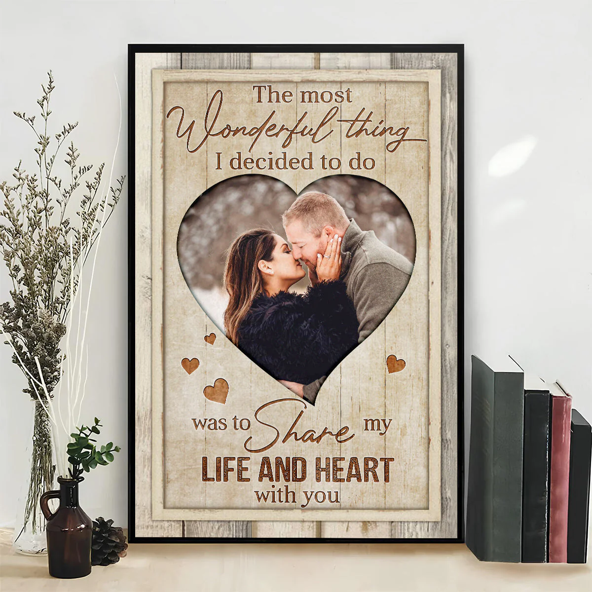 Couple Life And Heart - Personalized Custom Poster - Image 2