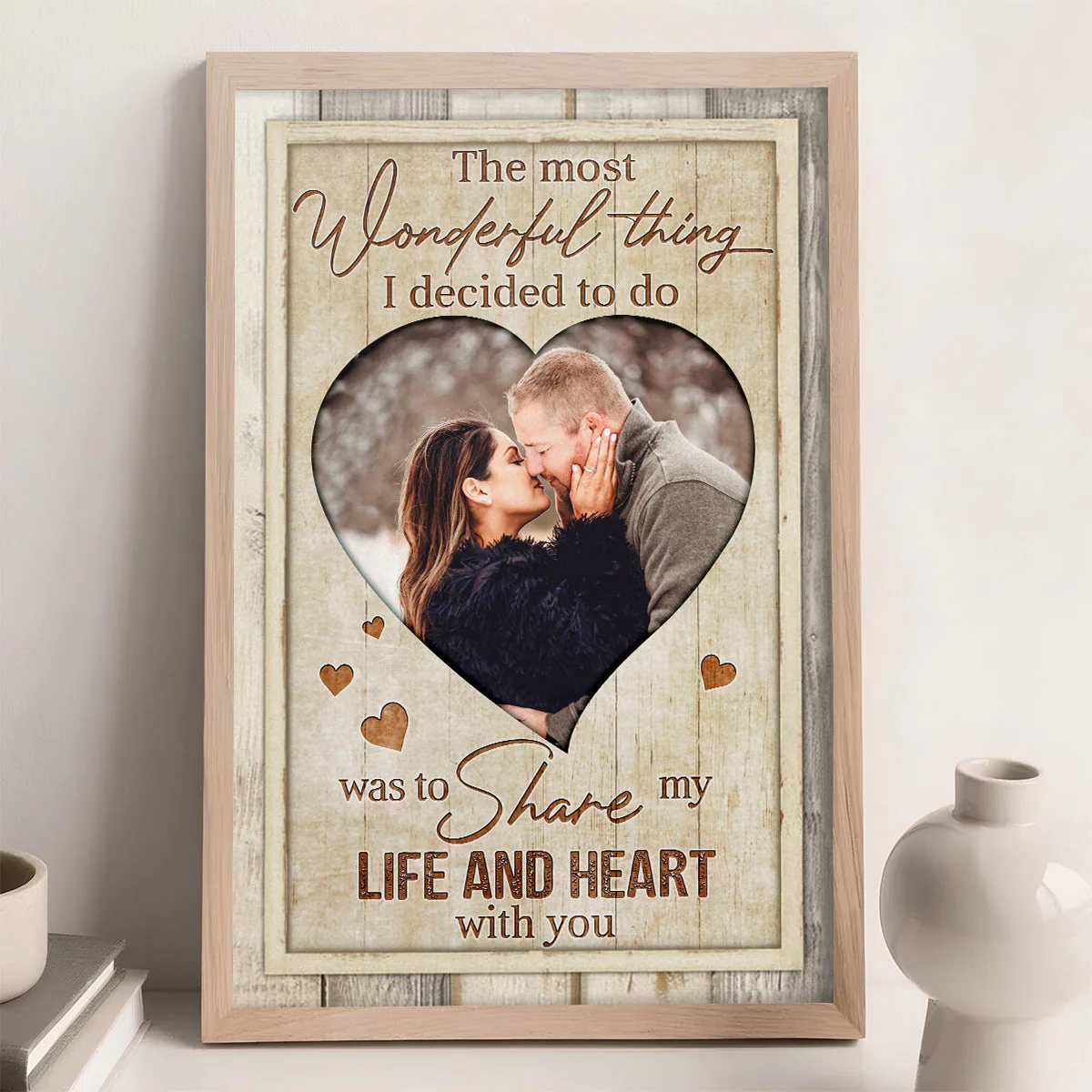 Couple Life And Heart - Personalized Custom Poster - Image 3