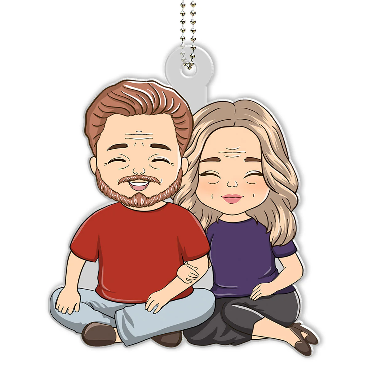 Couple Love - Personalized Custom Car Ornament