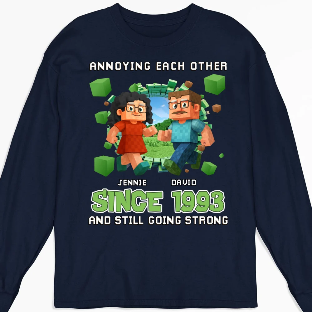 Couple Pixel - Personalized Custom Shirt - Image 12