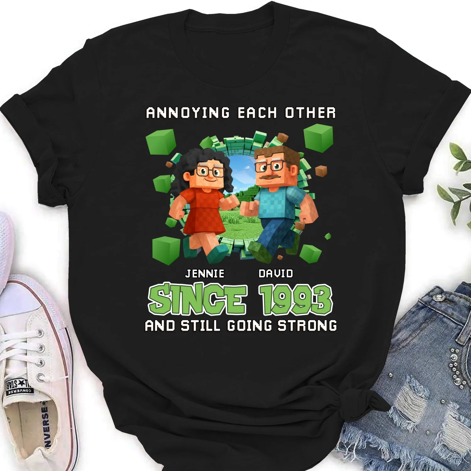 Couple Pixel - Personalized Custom Shirt - Image 16
