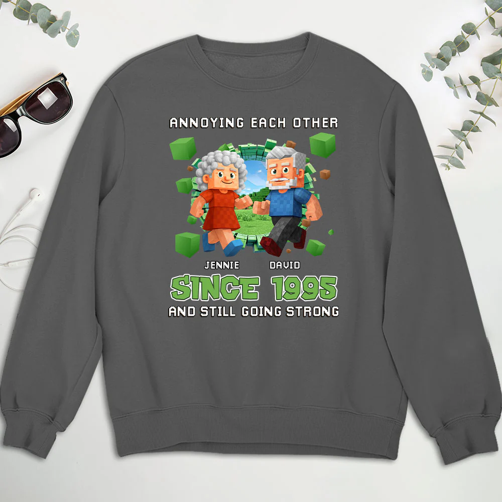 Couple Pixel - Personalized Custom Shirt - Image 5