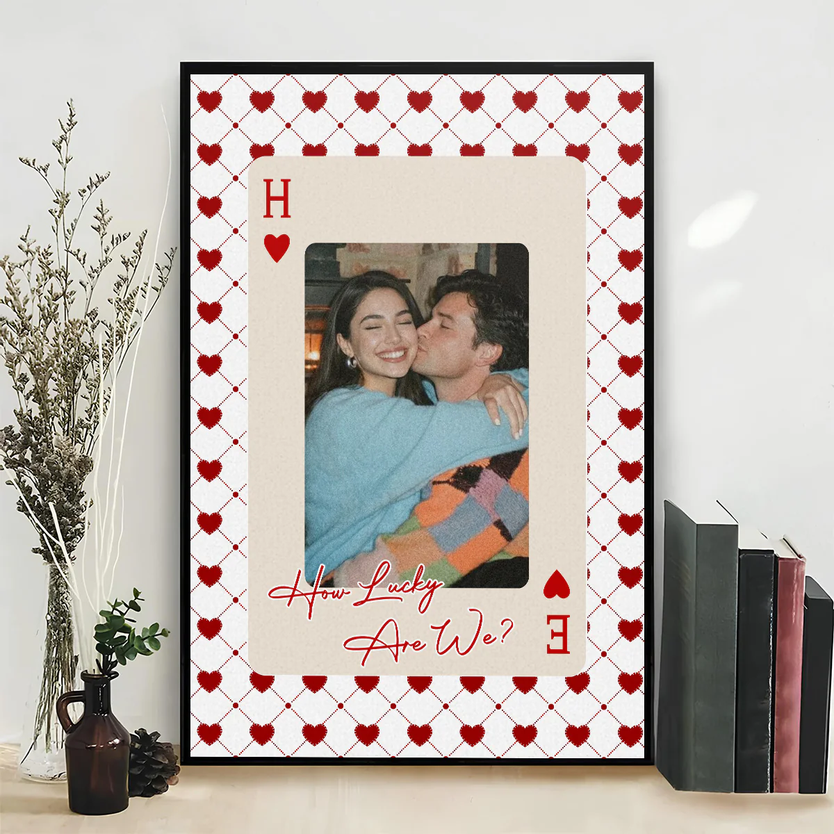 Couple Playing Card Photo - Personalized Custom Poster - Image 4