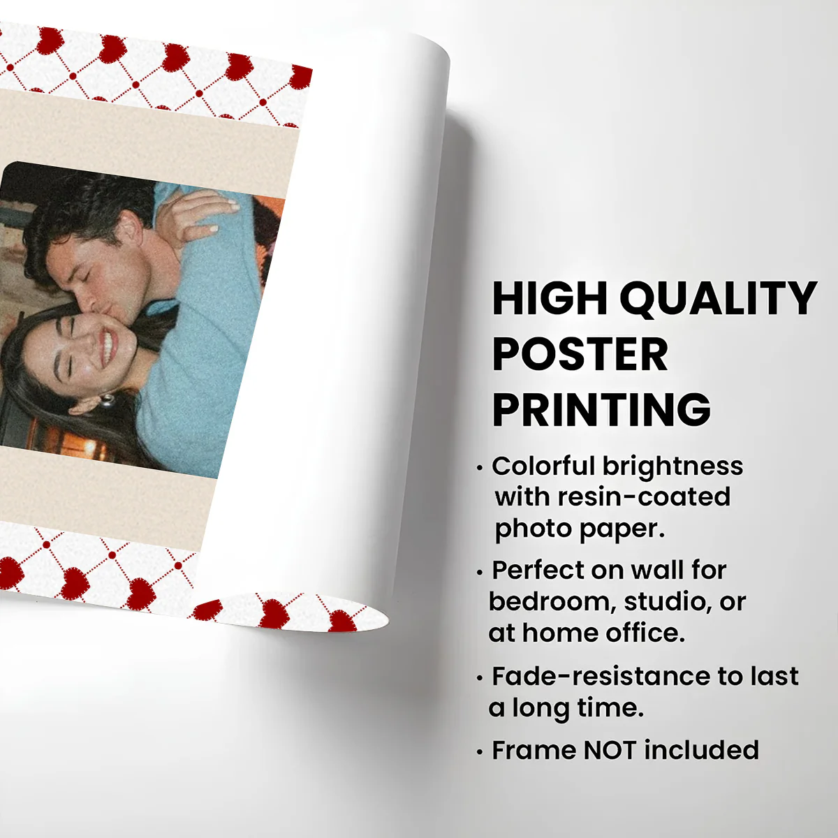 Couple Playing Card Photo - Personalized Custom Poster - Image 5