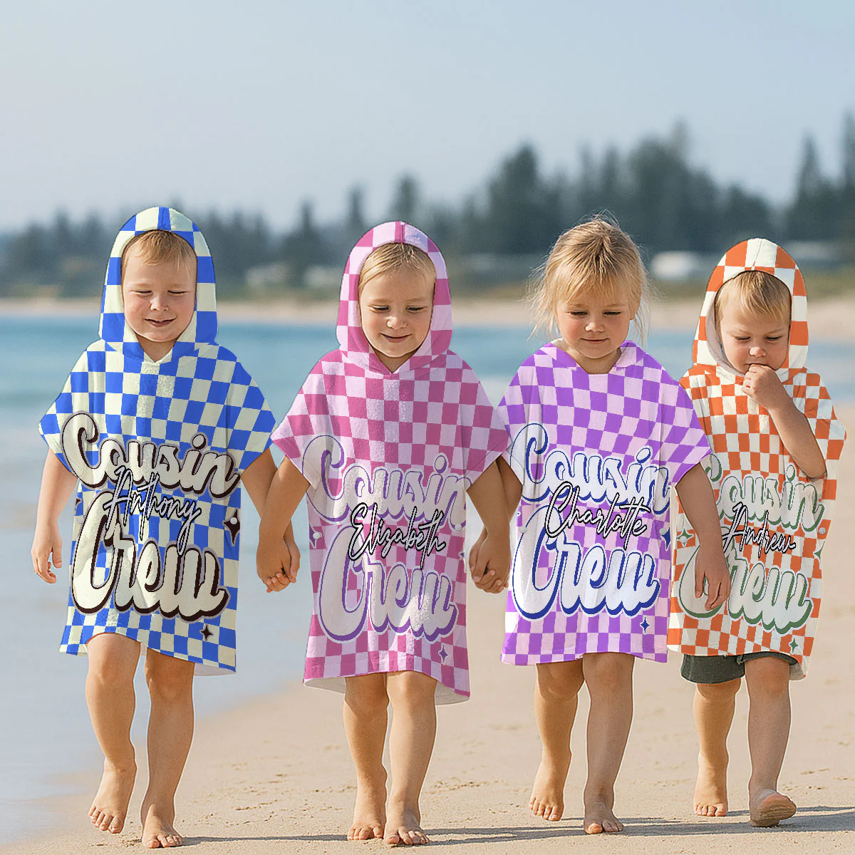 Cousin Crew - Personalized Custom Hooded Beach Towel - Image 4
