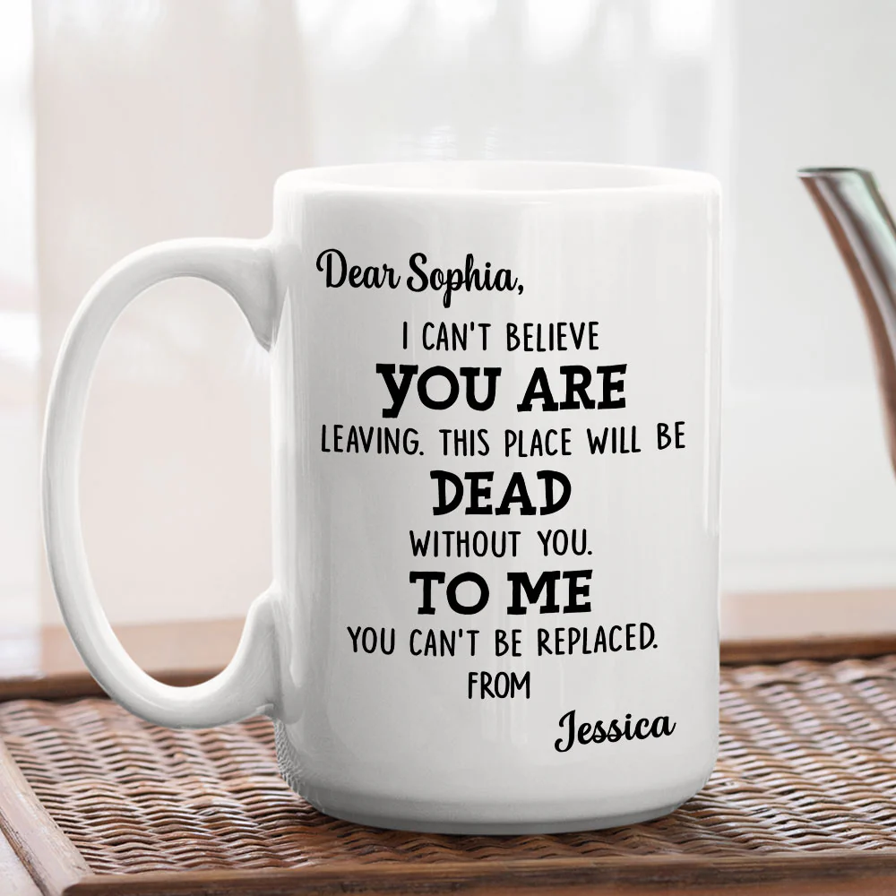 Coworker You Are Leaving - Personalized Custom Coffee Mug - Image 3