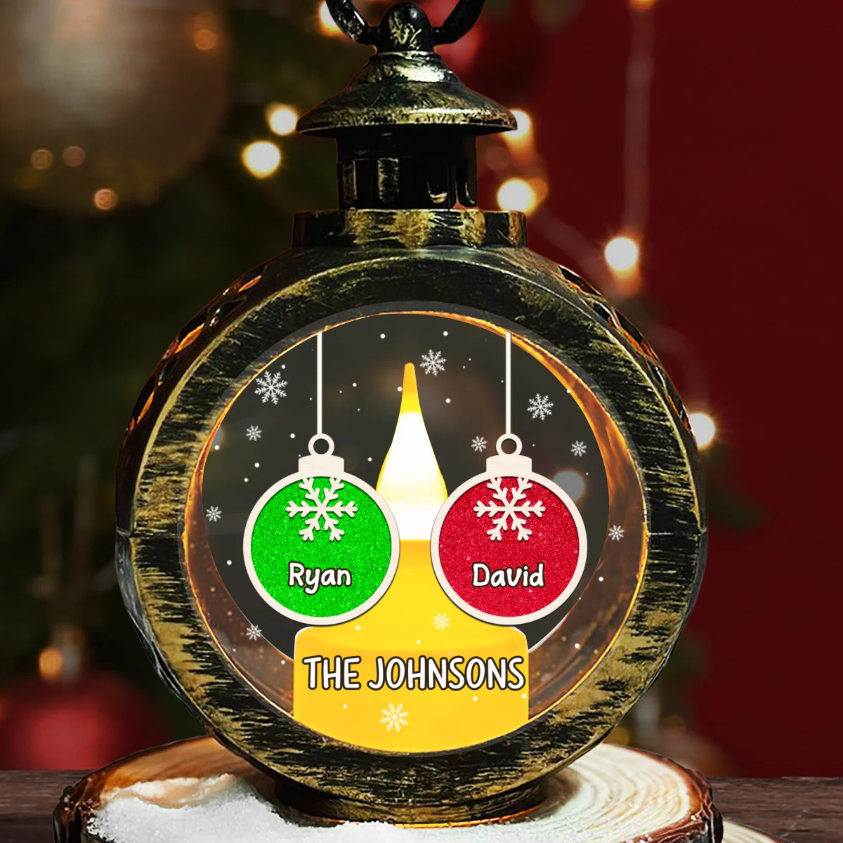 Cozy Christmas - Personalized Custom Christmas Lantern - Image 6