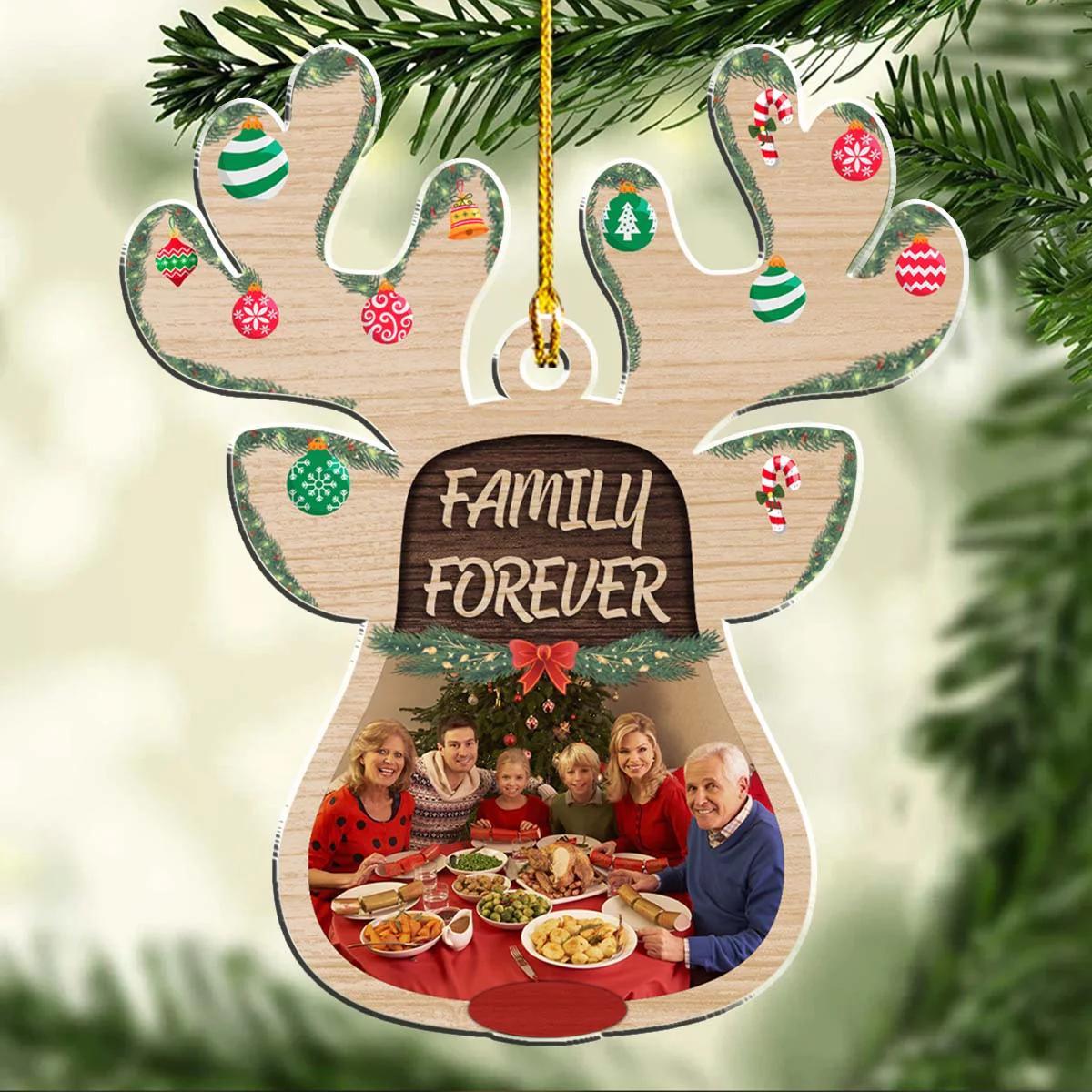 Cozy Holiday - Personalized Custom Acrylic Ornament - Image 2