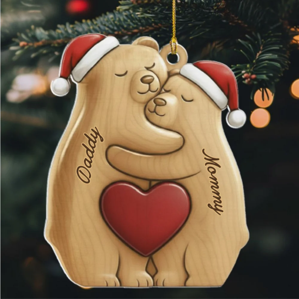 Cozy Reunion - Personalized Custom Acrylic Ornament - Image 6