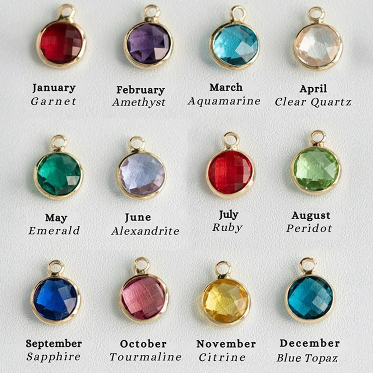 Crafting Unique Identities - Personalized Custom Birthstone Necklace - Image 6