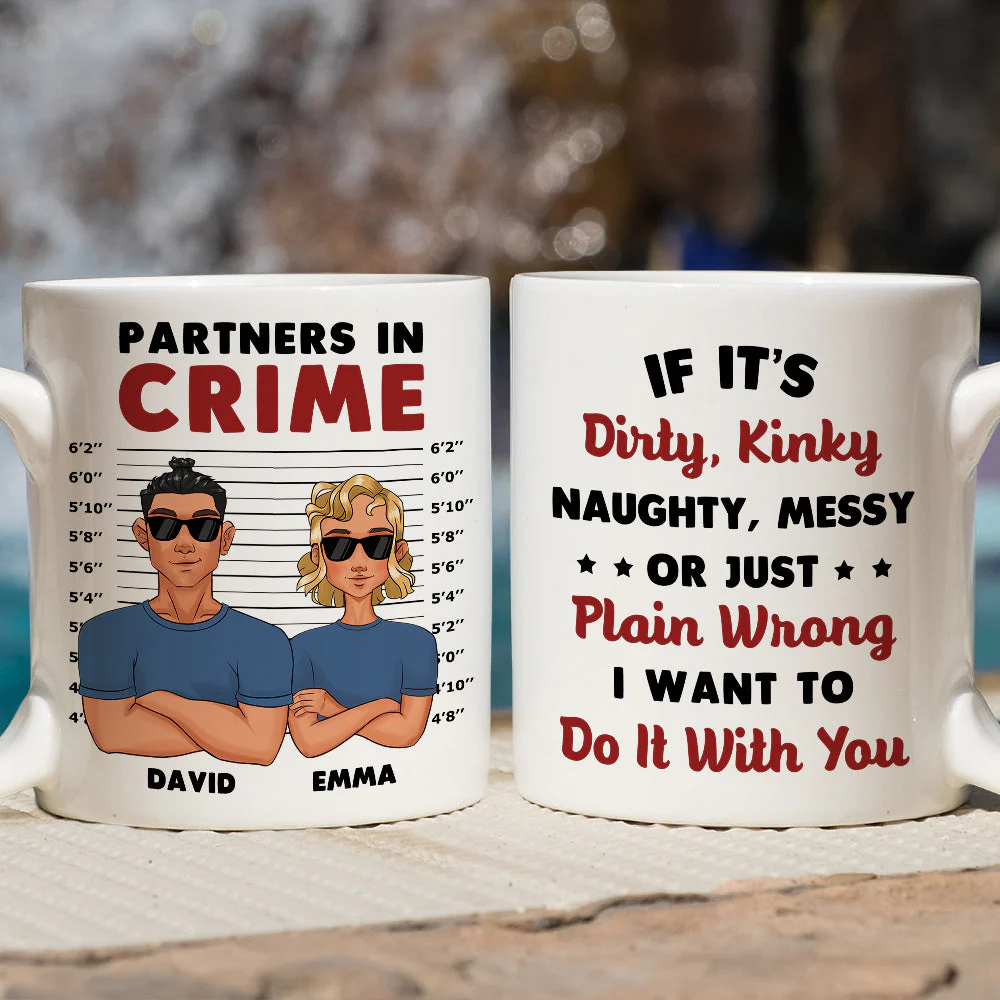 Crime Partners - Personalized Custom Coffee Mug - Image 5