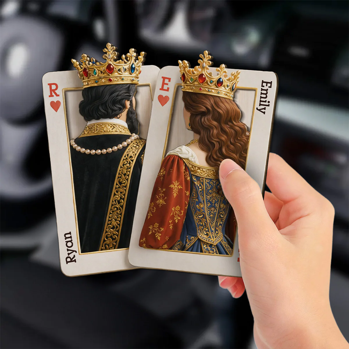 Crowned In Power - Personalized Custom Car Visor Clip - Image 2
