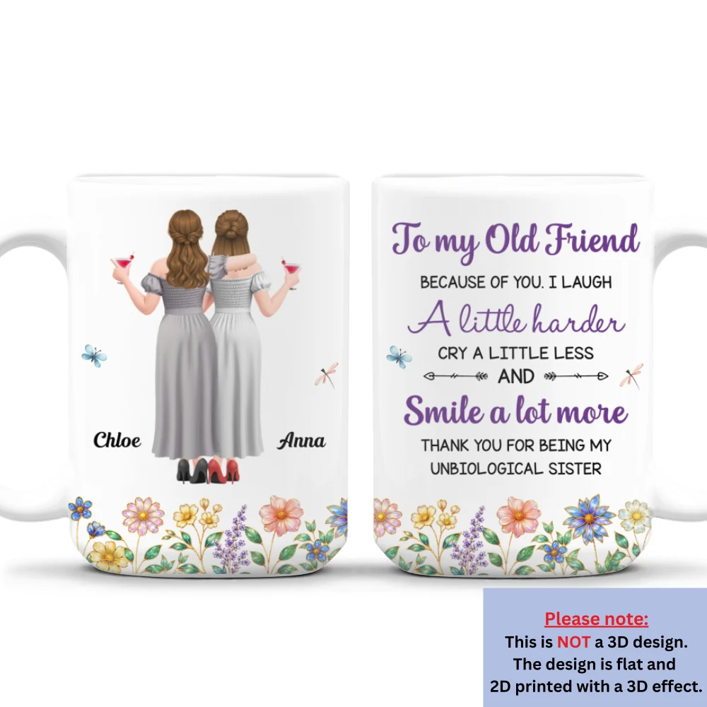 Cry A Little Less And Smile More Ver 2 - Personalized Custom Coffee Mug - Image 8