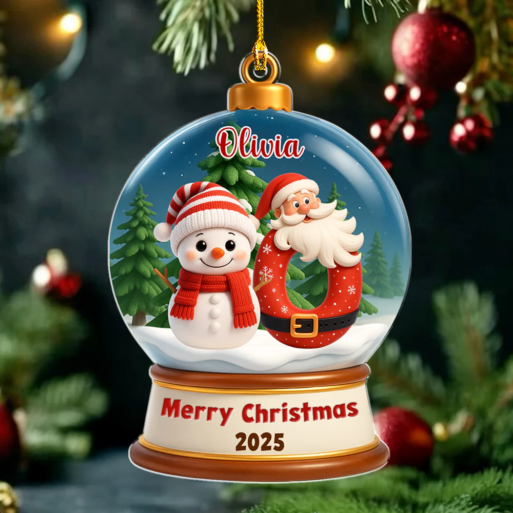 Crystal Ball - Personalized Custom Acrylic Ornament - Image 3