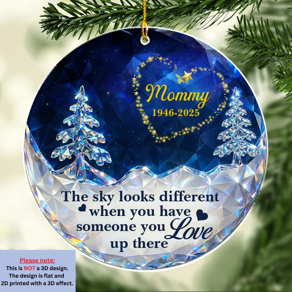 Crystal Sky - Personalized Custom Acrylic Ornament - Image 7