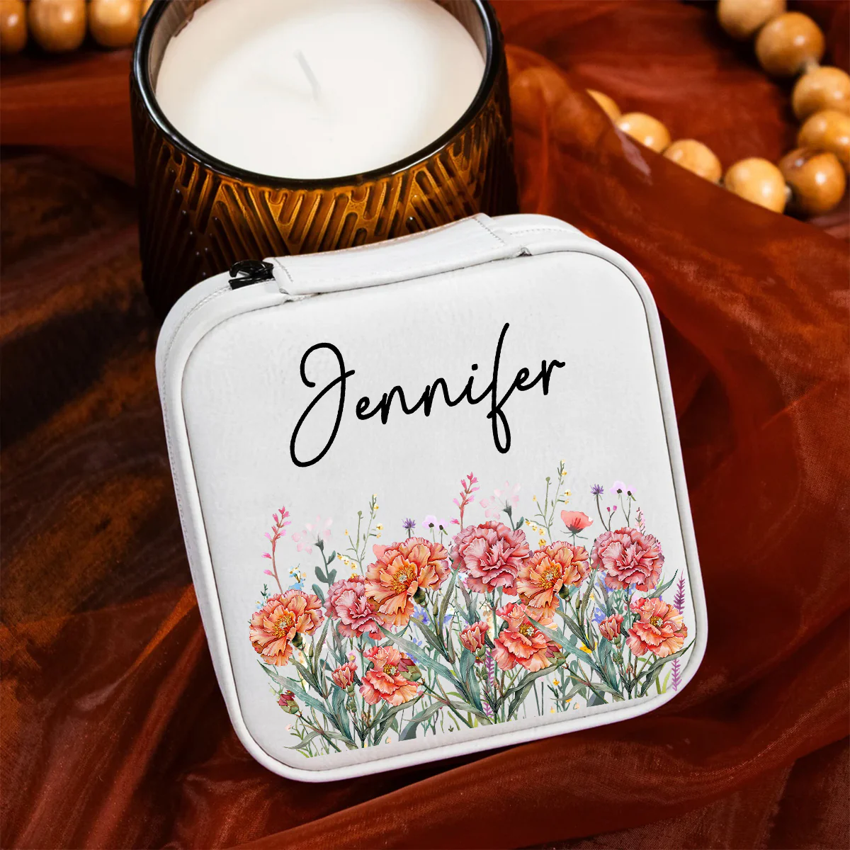 Custom Birth Month Flower Gift - Personalized Custom Jewelry Box - Image 6