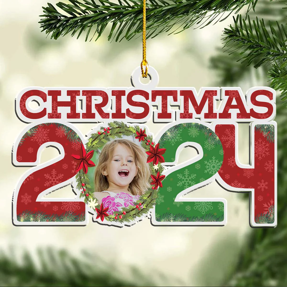 Custom Face Christmas - Personalized Custom Acrylic Ornament - Image 2