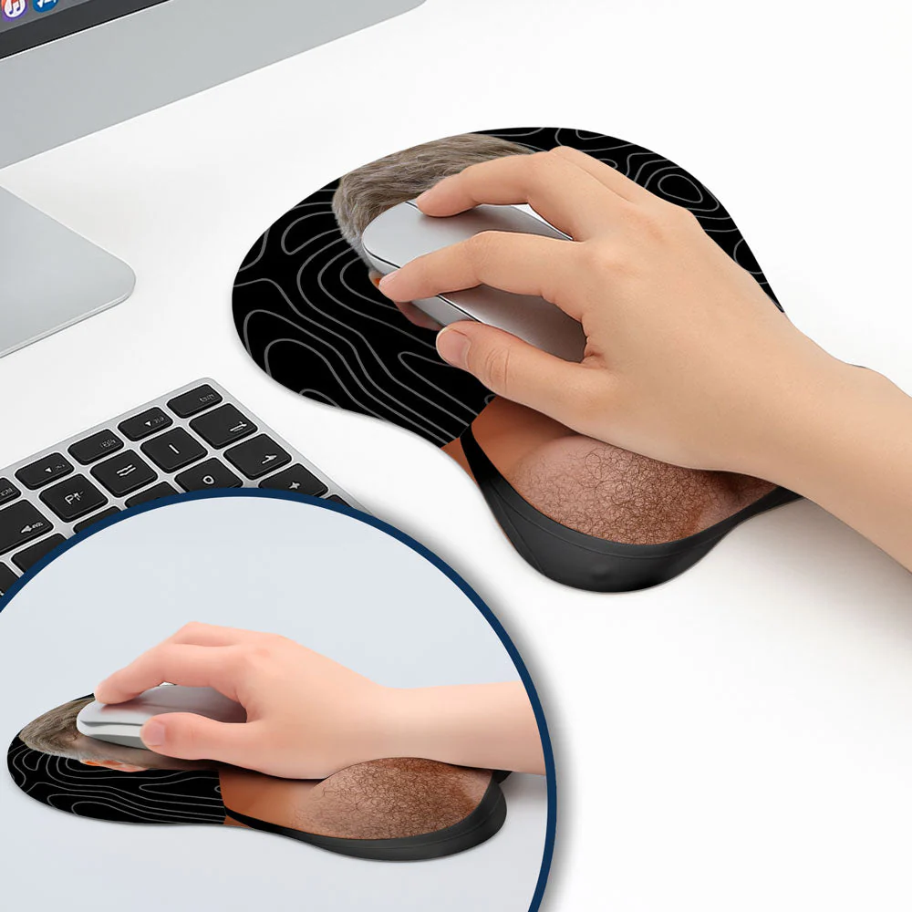 Custom Face Couple Prank - Personalized Custom 3D Mouse Pad - Image 2
