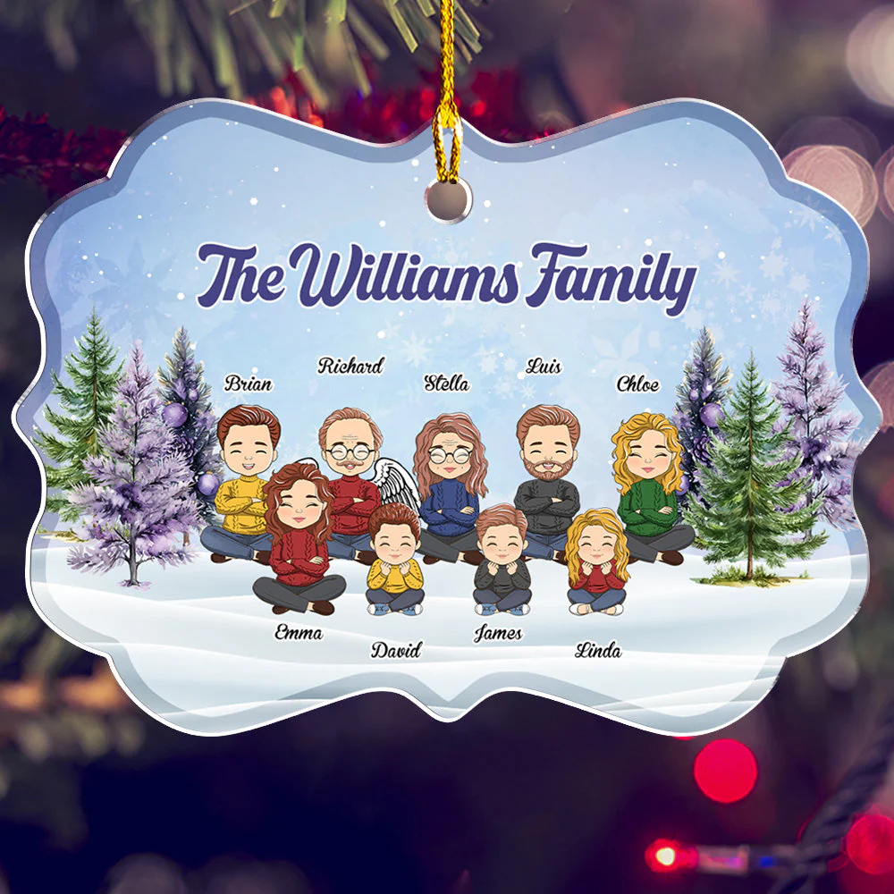 Custom Family - Personalized Custom Acrylic Ornament - Image 3