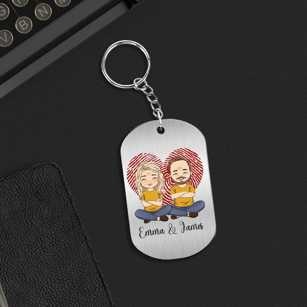 Custom Map Where We Said - Personalized Custom Acrylic Keychain - Image 4